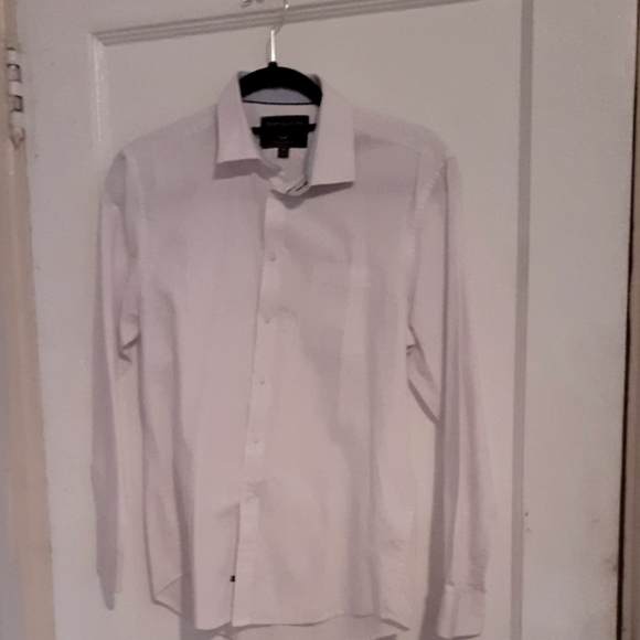 Report Collection Men's Slim-Fit White Dress Shirt - Picture 4 of 6